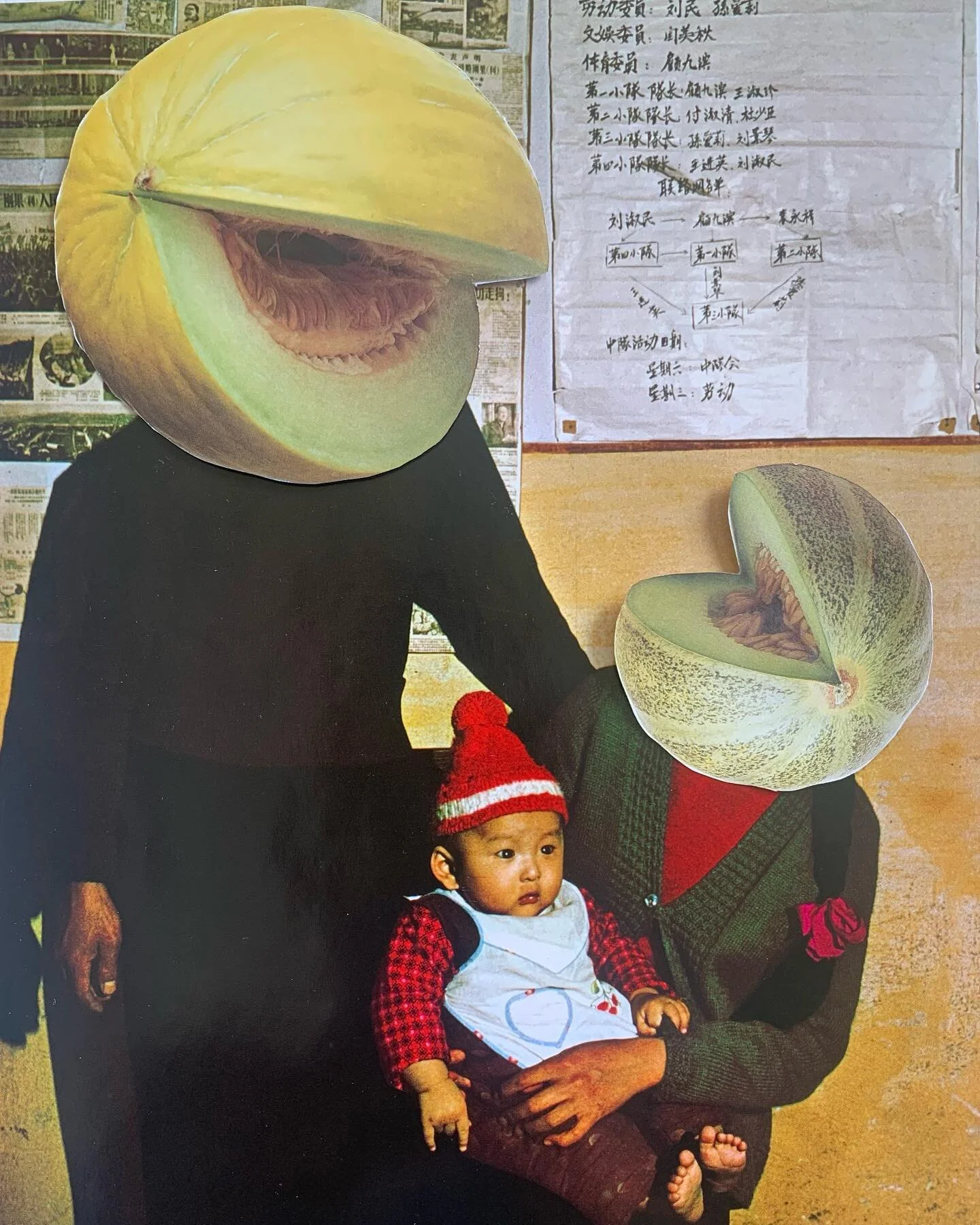 The order was to become a melon.
Reality ain&lsquo;t always the truth
Paper and planatol
29 x 21 cm
2022

...for the love of it... for the kids...for the freedom and wisdom in China.

#urbanart
#collage
#art
#kunst
#gegenwartskunst
#surreal
#paperwor