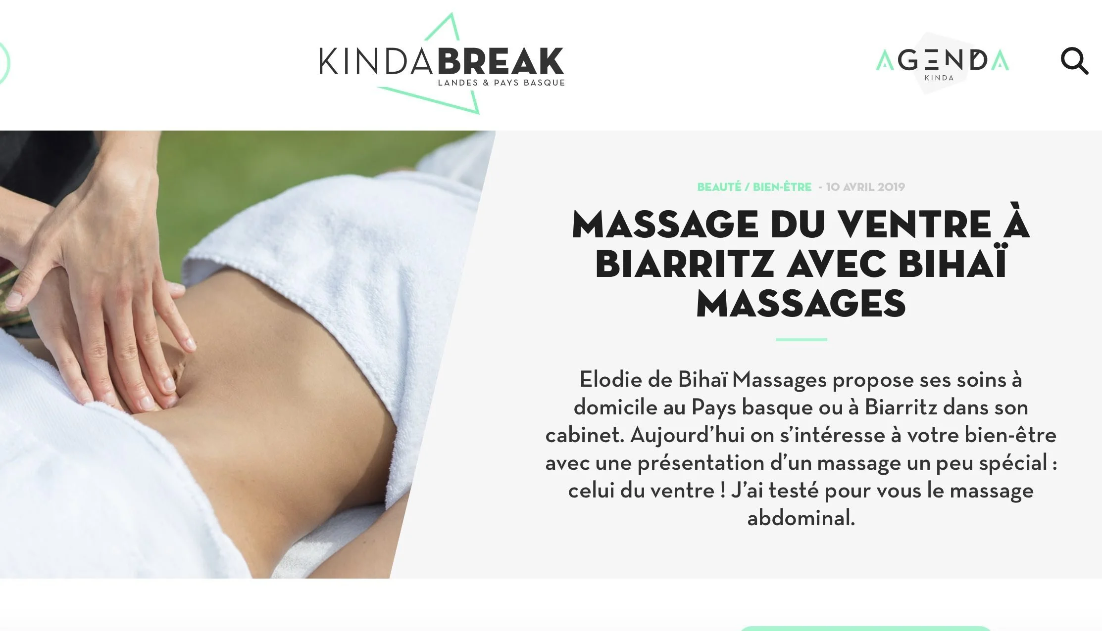 massage à biarritz et massage à domicile cote basque