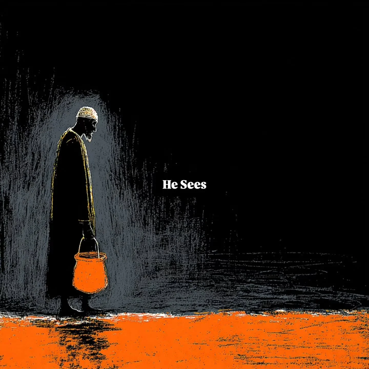There's a man sitting at a tax booth.
In Jesus' day, that meant you were the outsider. The sellout. 

The one people crossed the street to avoid.
And Jesus walks straight toward him.
Looks at him.

And says... follow me.
No conditions.
No clean-up re