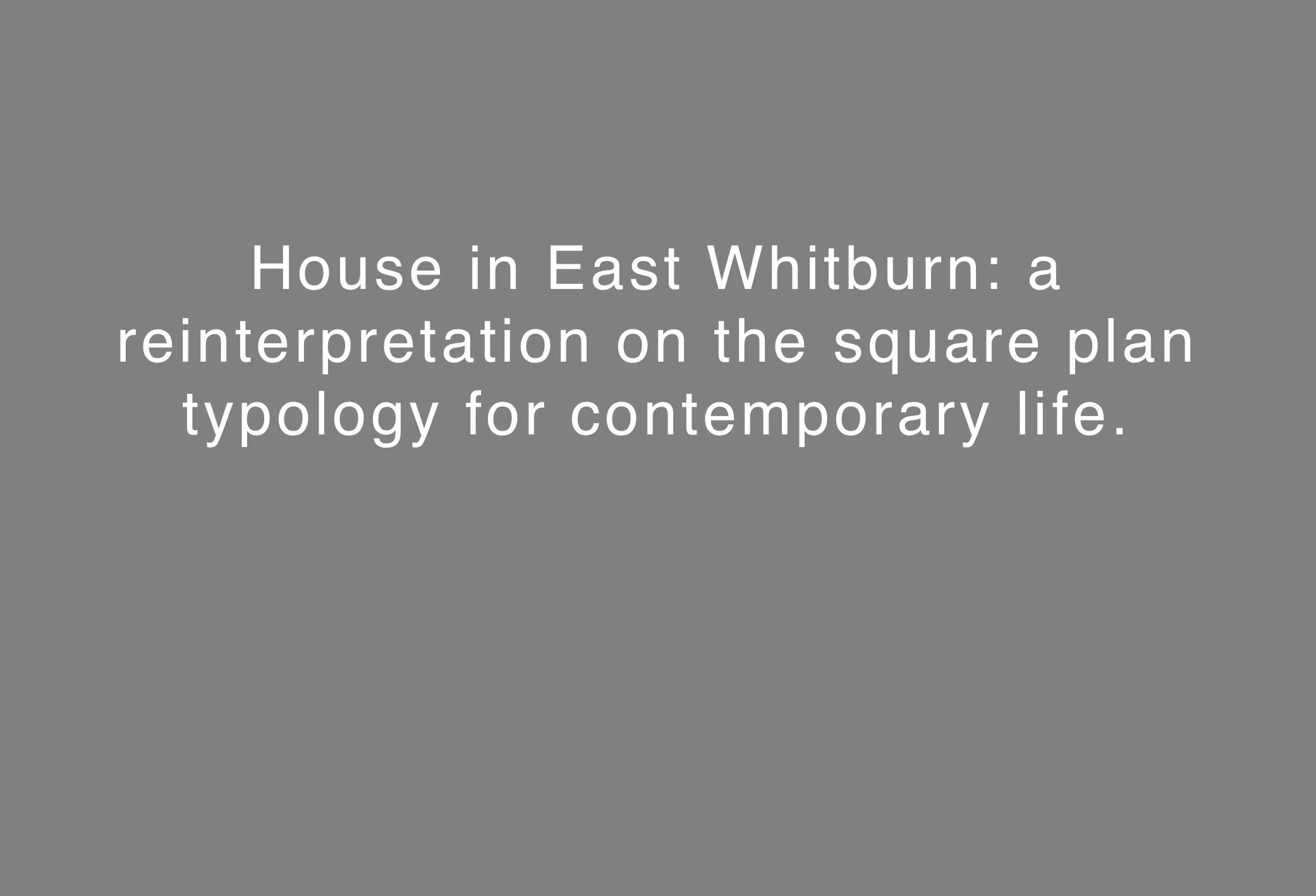 East Whitburn House Method Architecture Edinburgh Architect
