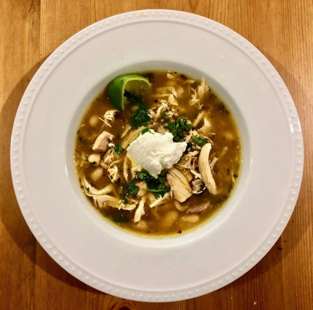 Pulled Chicken Salsa Verde Soup