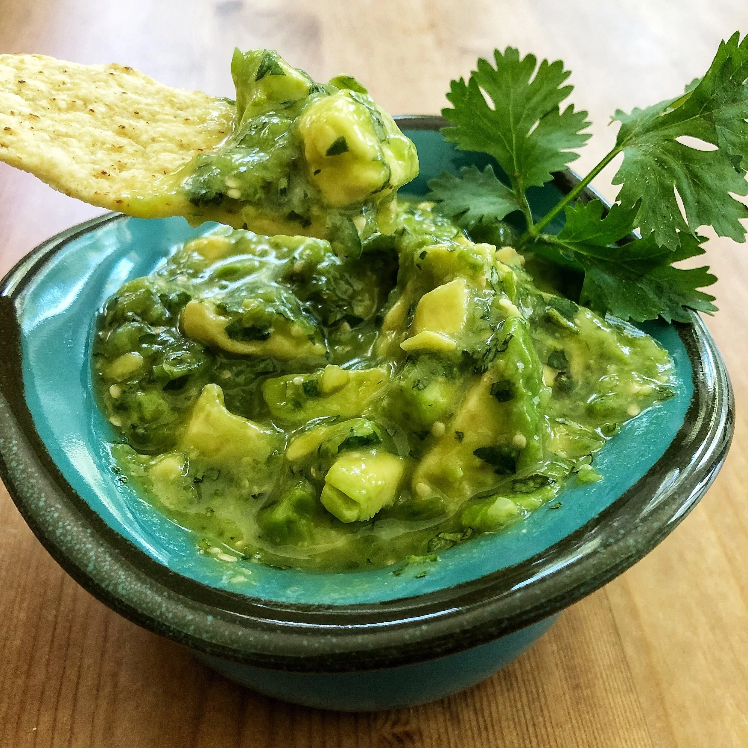 Fresh Tomatillo &amp; Avocado Salsa
