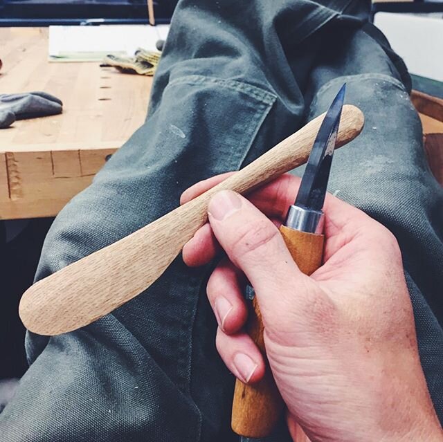 Recently Lyle has been enjoying the back to basics approach of whittling. Using only a knife and one piece of found wood he has been creating a series of tactile pieces. It brings a lot of joy. What do you think of this one?