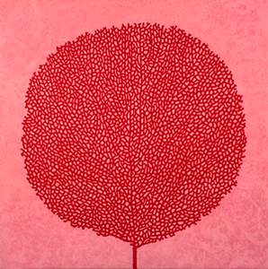 Abigail McLellan Small Pink Seafan, 2002 Etching