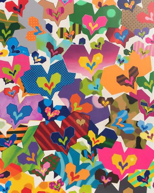 Bio Heart of Gold, 2016 Silkscreen on Arches paper