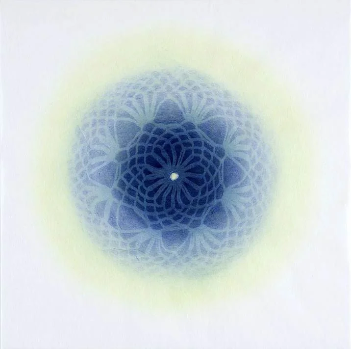Amy Sands Revolution XIV, 2015 Monoprint serigraphy and wax on sheets of rice paper