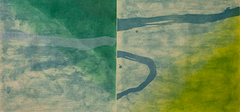 Kumi Korf Clouds in Water II 2013 Monotype