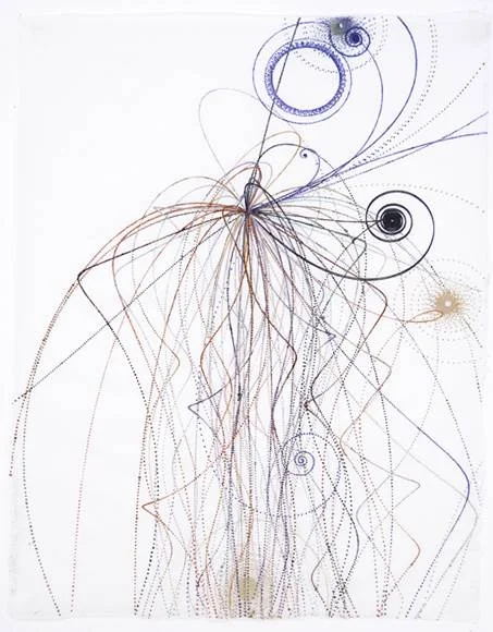 Carter Hodgkin Electromagnetic Fall, 2008 Watercolor and gouache on handmade paper