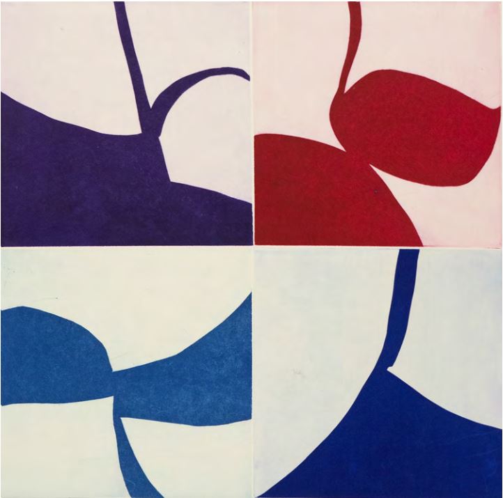 Marina Adams New Alphabet Series #28, 2010 Gouache on handmade Indian paper