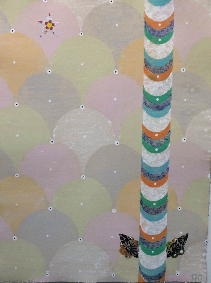 Glenn Goldberg #7, 2014 Hemp paper and handmade collage