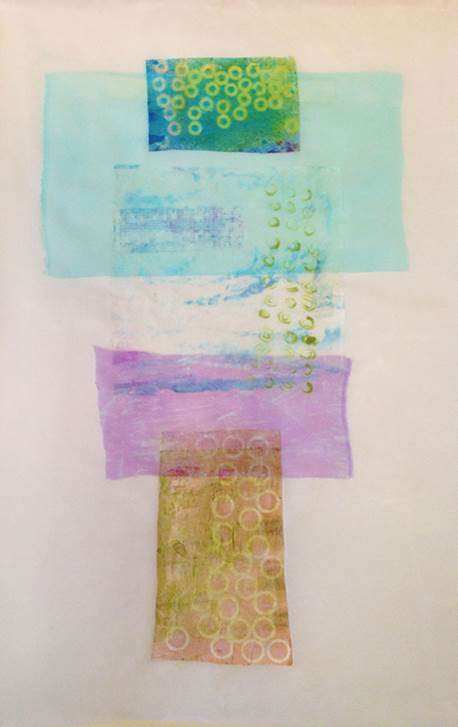 Hollie Heller Morning Mist, 2015 Dyed silk on paper
