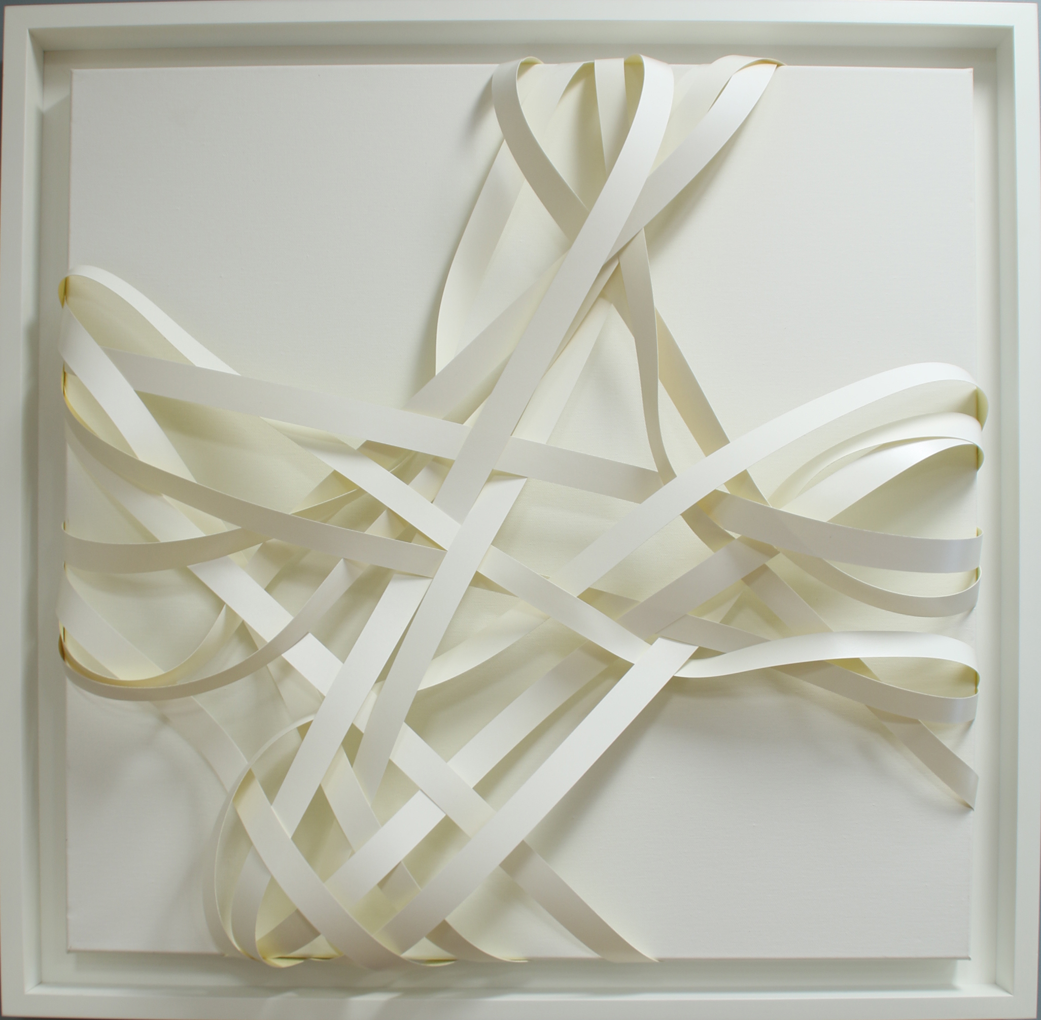 Joseph Dermody Dhyanna, 2015 White melamine on canvas