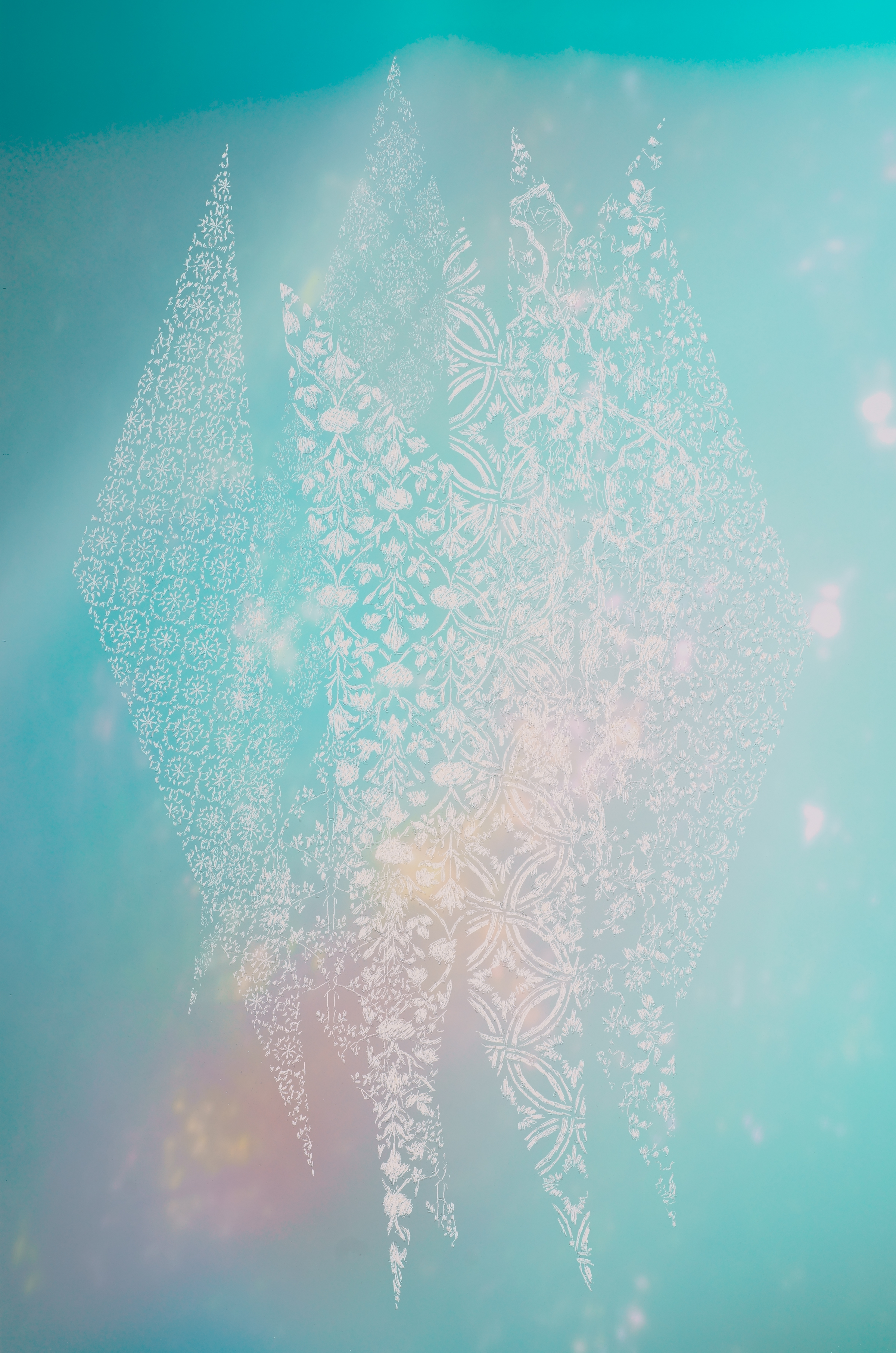 Christopher Russell Mountain XIX, 2017 Pigment print scratched with a razor