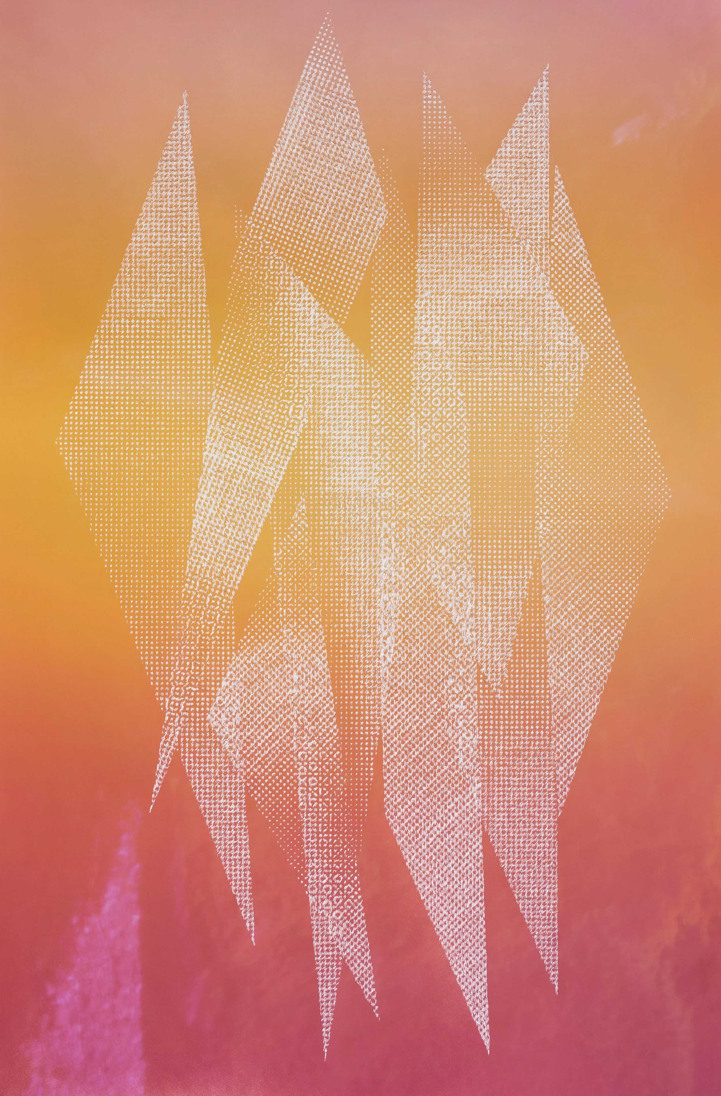 Christopher Russell Mountain XVI, 2017 Pigment print scratched with a razor