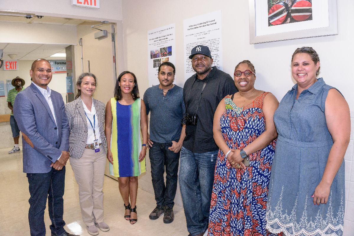 Artists with Curator Jodi Moise of Montefiore, Curator Erin Hylton, and Organizer Yolanda Rodriguez with BxArts Factory