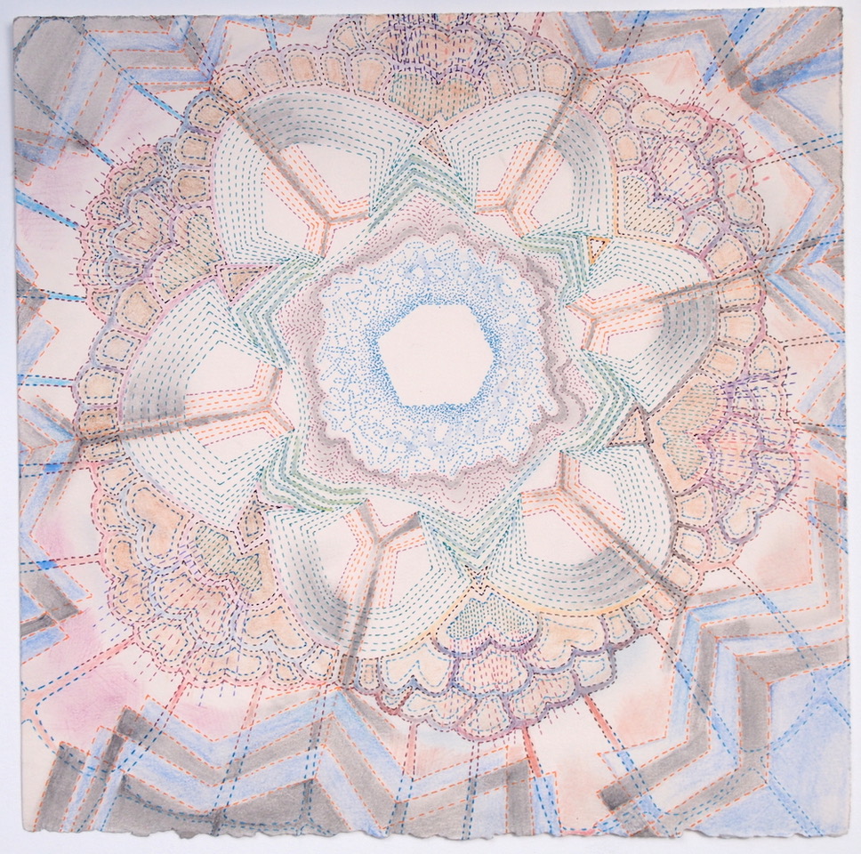 Sarah Morejohn Bolete Blueing 2018 Ink, colored pencil and graphite on paper