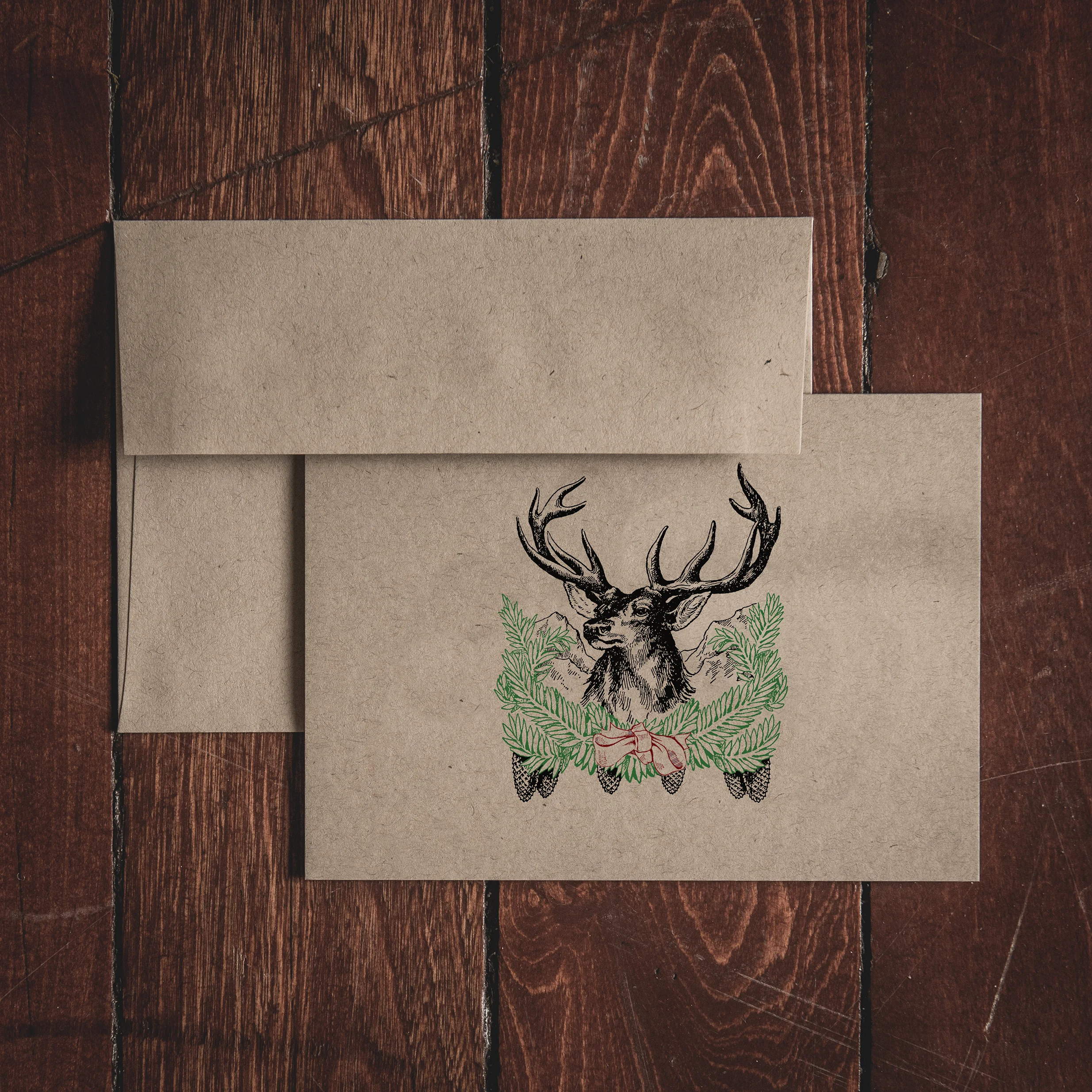 Christmas Reindeer Folded Card_color.jpg