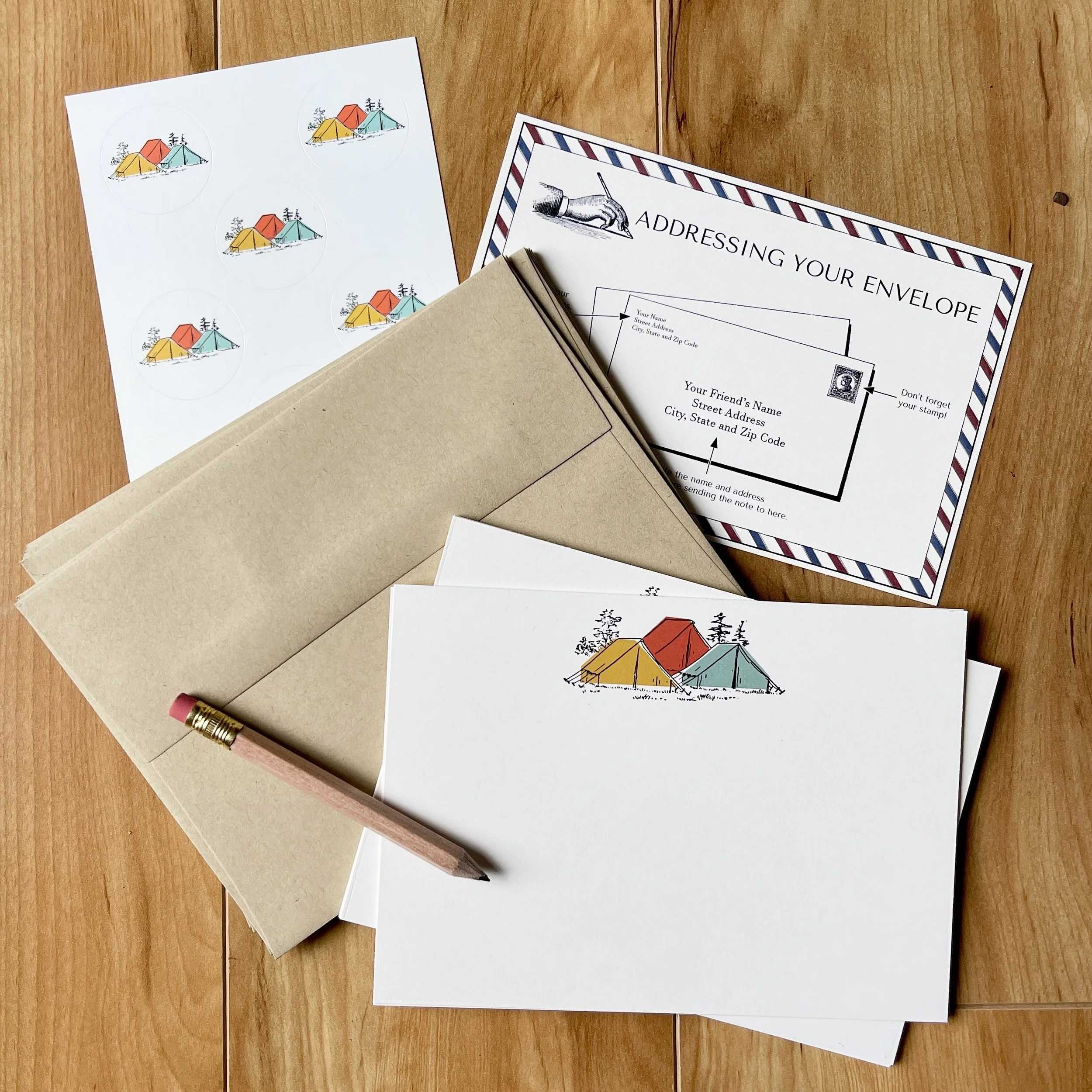 CAMPING PEN PAL SETS