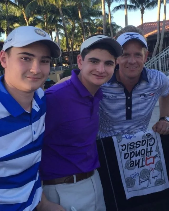 Our guy #LukeDonald with our juniors Matt and Joe. Great picture with even better people #golf #fortheloveofgolf #bensheargolf