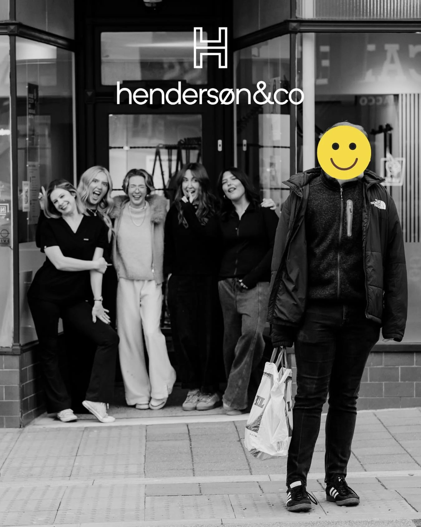 ▪️Anyone remember &ldquo;smile - you&rsquo;re on Candid Camera??

▪️A couple of weeks ago, we had a photo shoot at the salon with @whencharliemethannah 🙌 We&rsquo;ve already shared a few of the shots. But this one made us smile.

▪️A guy crossing th
