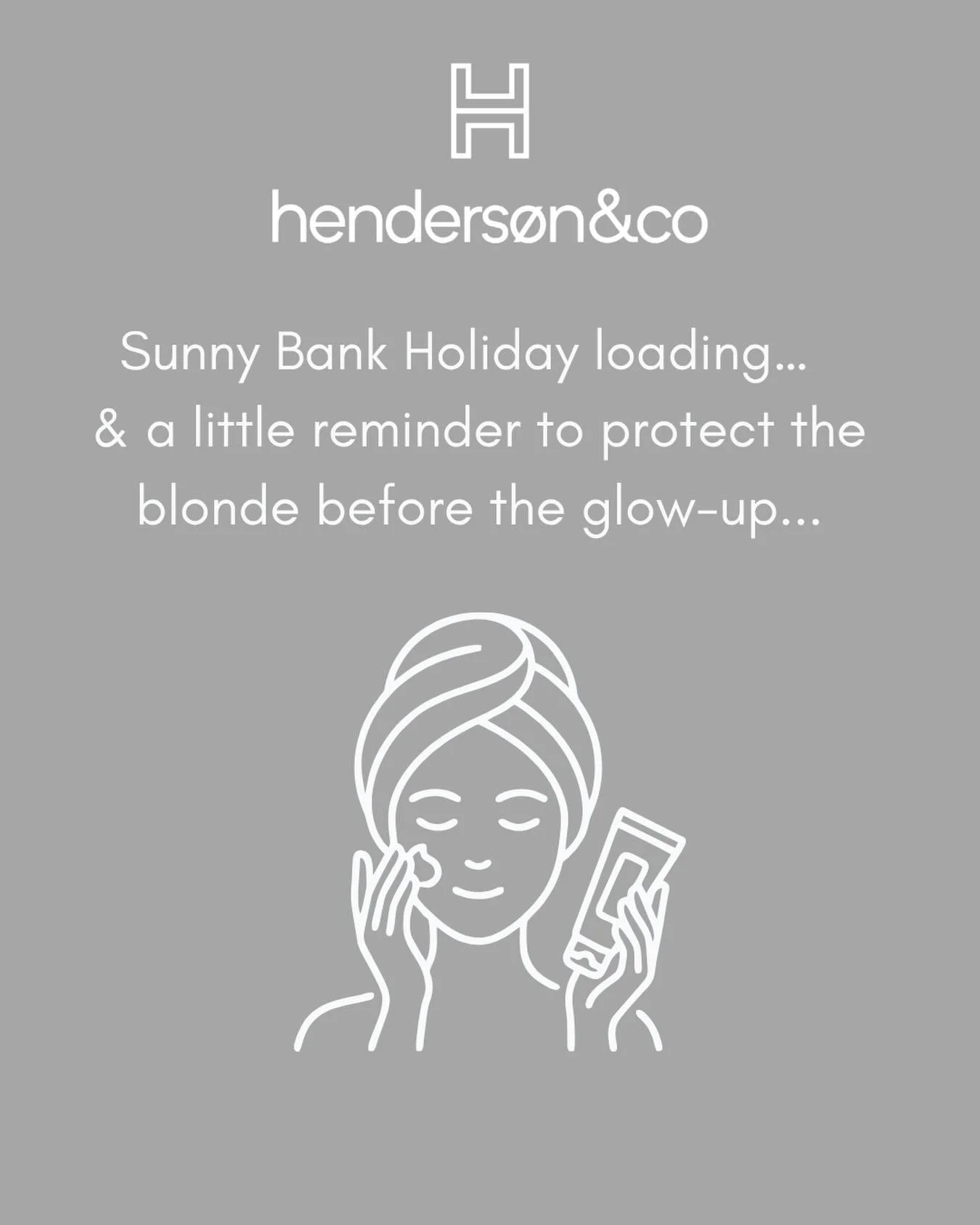 ▪️Protect the blondes! ;)

▪️Tanning season is here&hellip; and while you might love it, your blonde hair probably won&rsquo;t. 

▪️Fake tan can stain lighter hair around the hairline, while the actual sun can leave blondes looking warmer and brassie