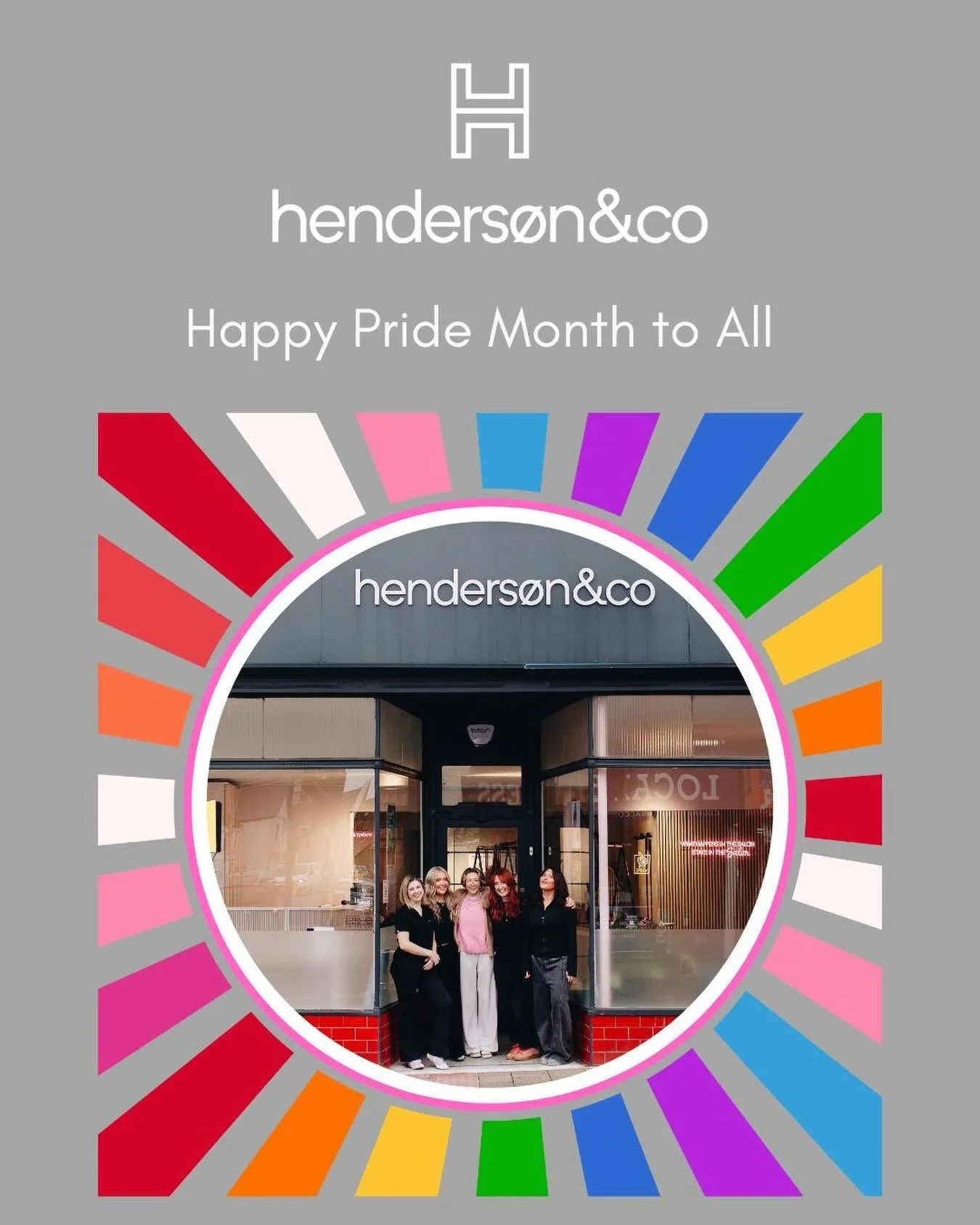 🌈 Pride Month at Henderson &amp; Co 

🌈 At Henderson &amp; Co, we believe in individuality, self-expression, and in creating a space where everyone feels welcome in the chair.

🌈 As Pride Month begins here in Cardiff, we&rsquo;re reflecting on thi