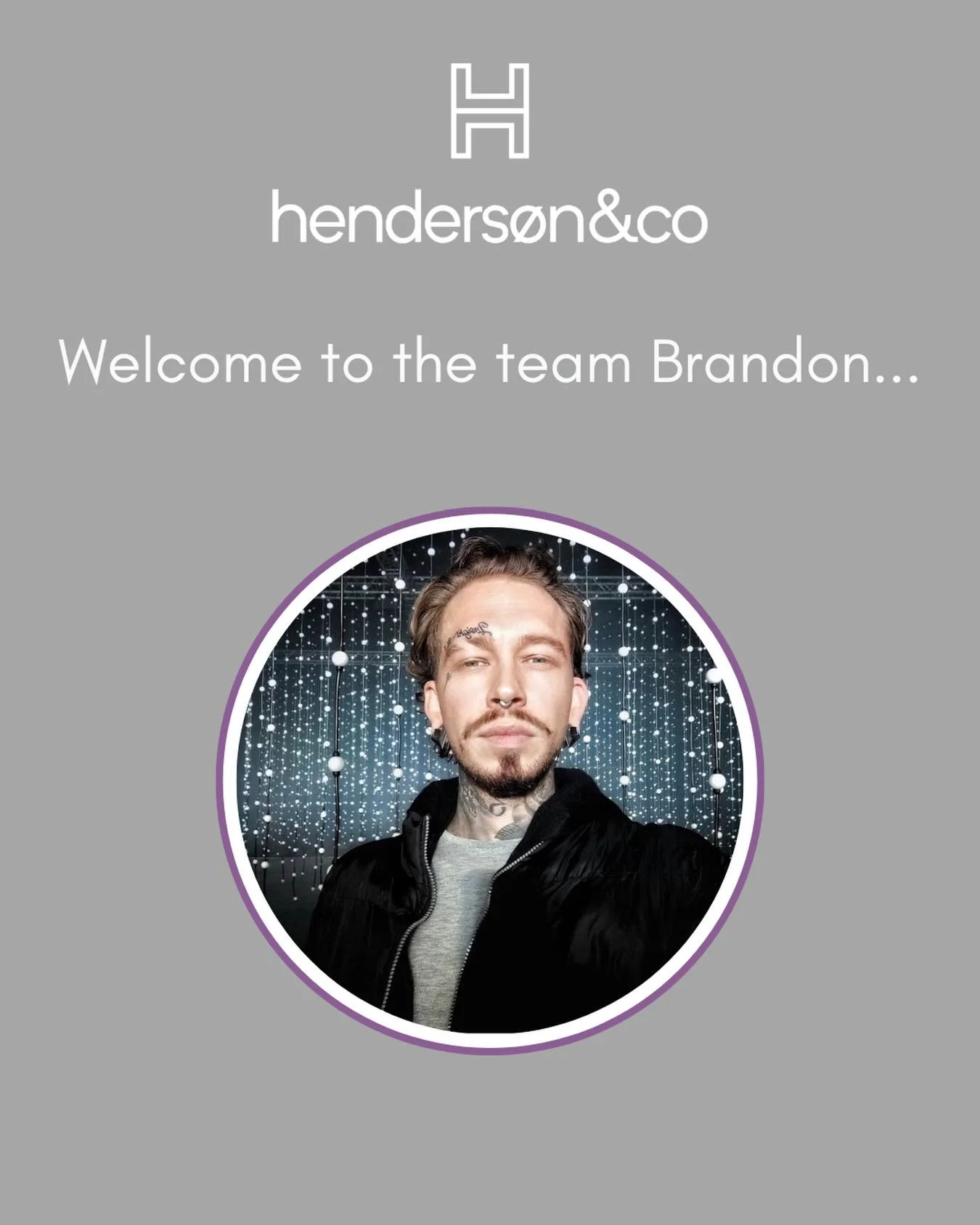 ▪️Cardiff, meet Brandon

▪️We&rsquo;re excited to welcome Brandon to the Henderson &amp; Co team. 

▪️Based in Bristol and joining us in Cardiff every Thursday (starting today!) Brandon brings a fresh, creative approach to hair and a portfolio packed