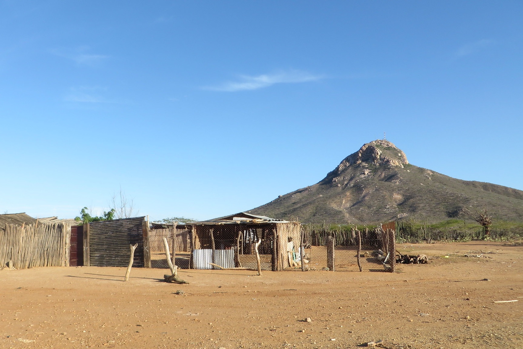 Typical shelters, La Guajira, Colombia
