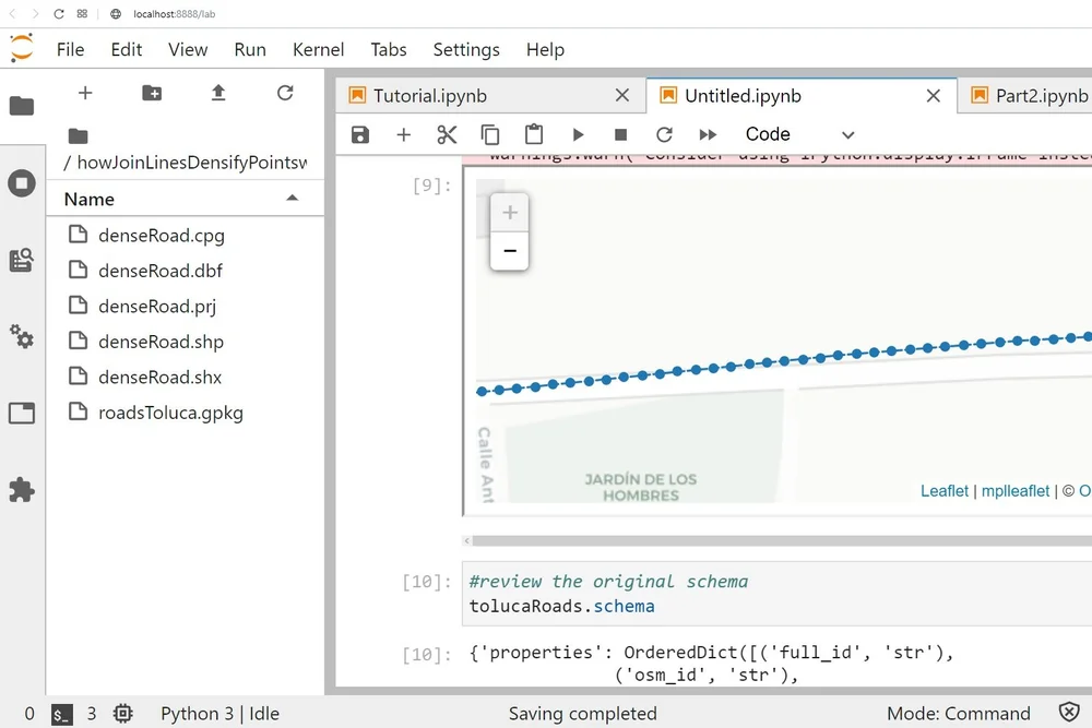 How to join lines and densify vertices with Python, Fiona, Shapely ...