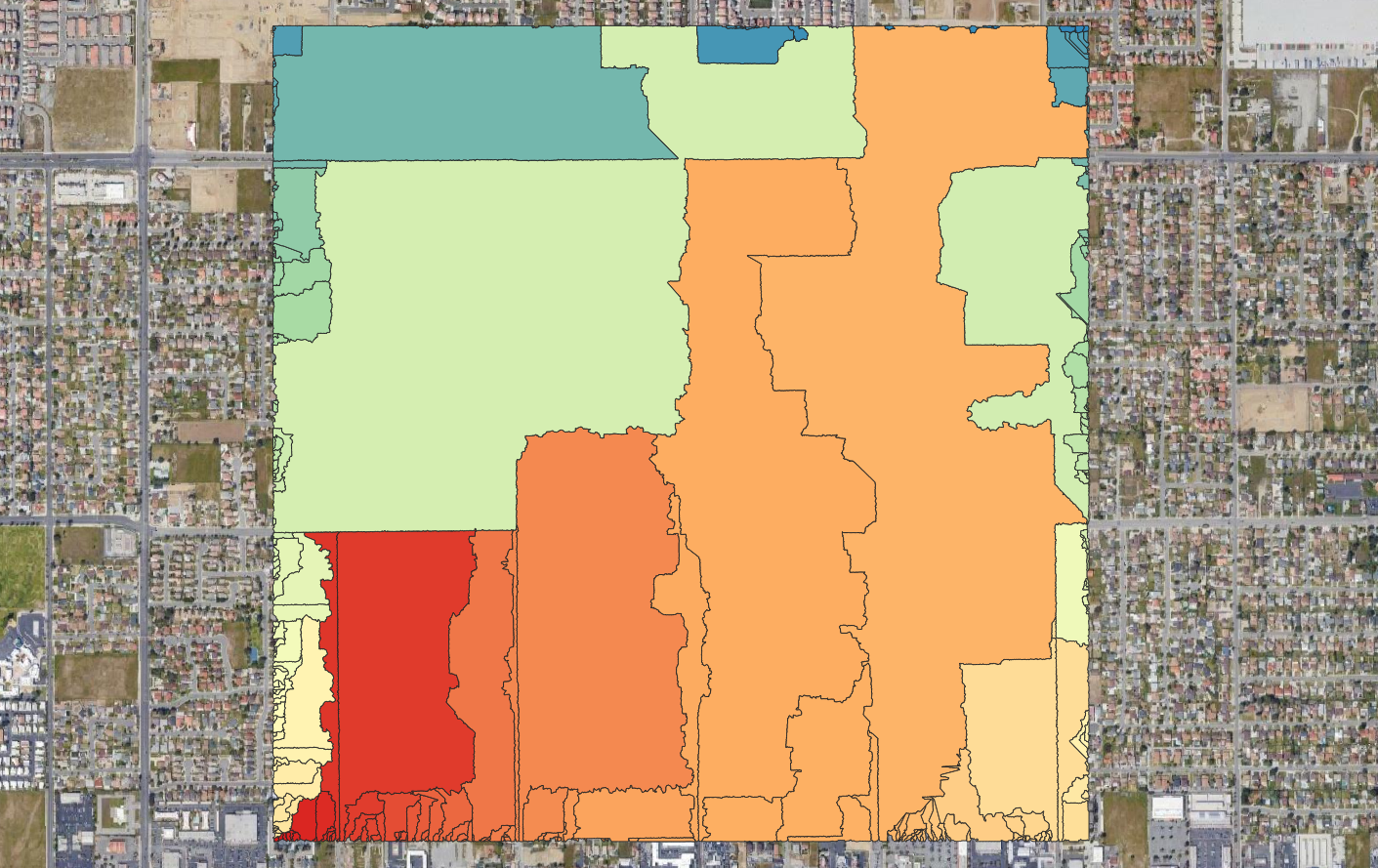 Drainage basins from Lidar data