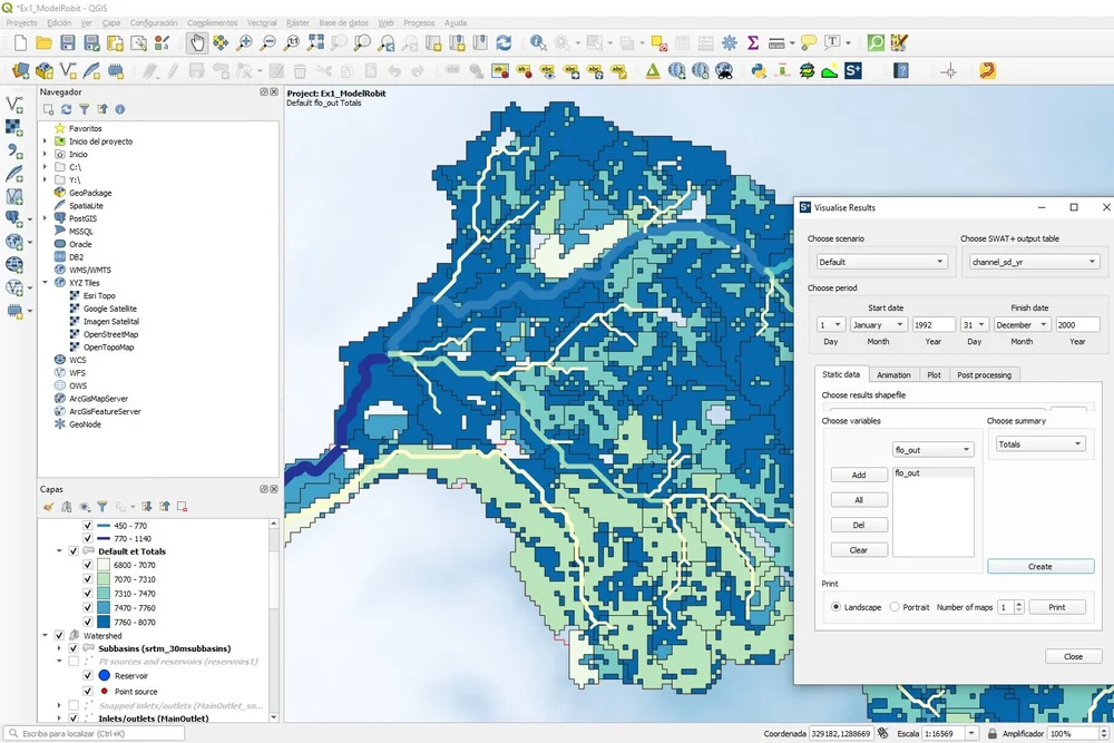 Swat Grid How to simulate and visualize output data from a SWAT+ hydrological ...