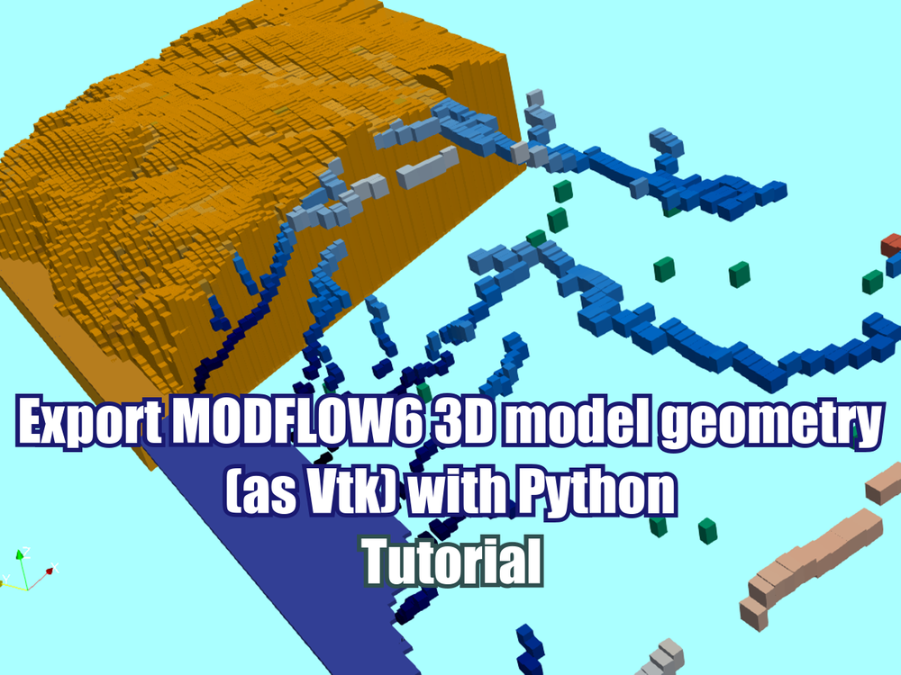 Export MODFLOW6 3D model geometry (as Vtk) with Python - Tutorial ...