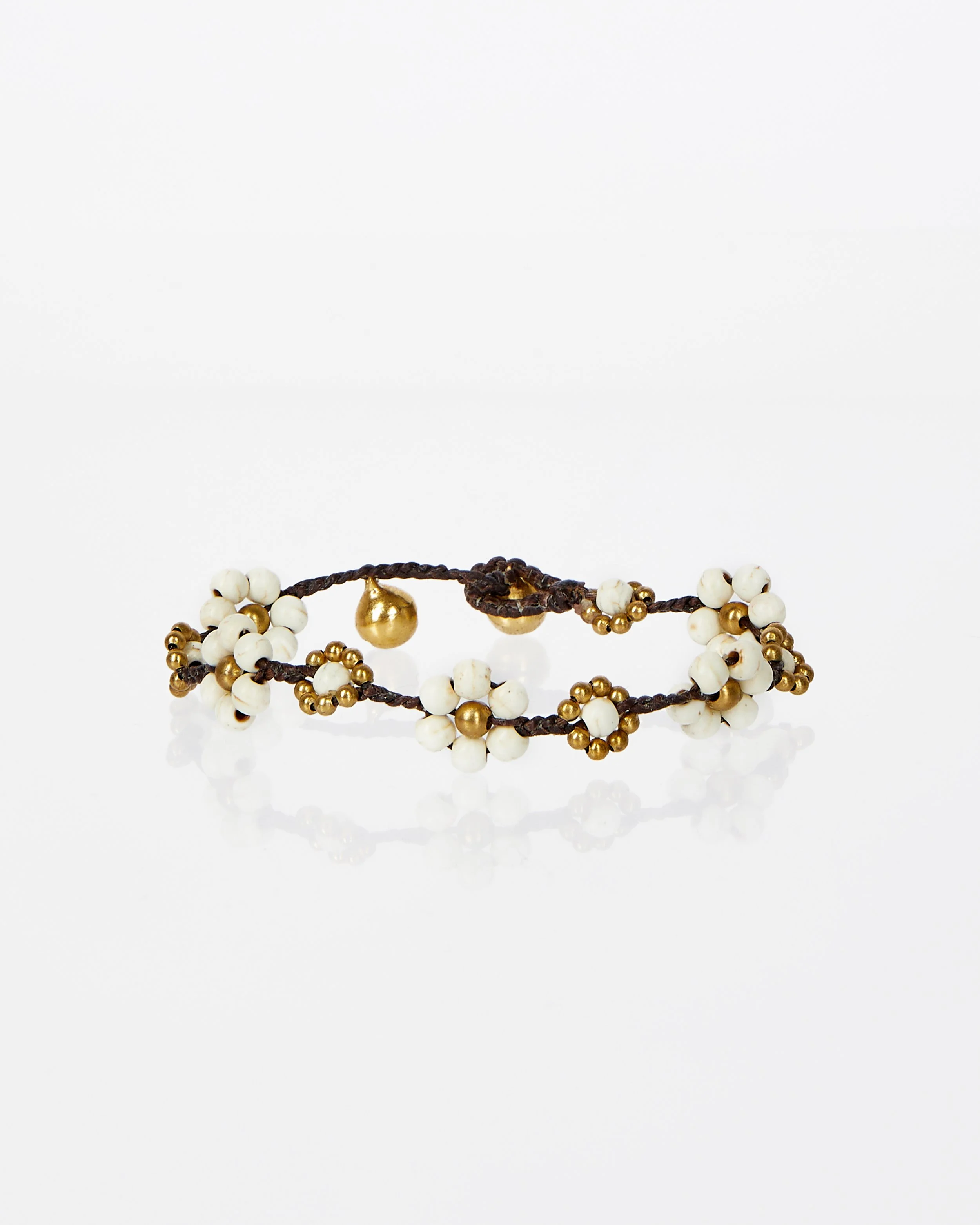 BRACELET - FLEURI ÉCRU