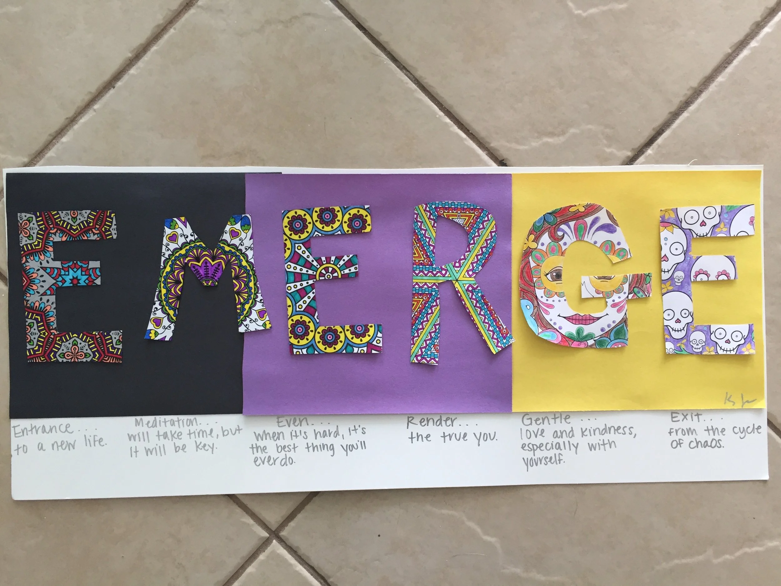 Recovery Gals Art Exchange – Emerge