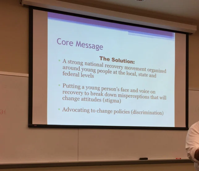 Recovery Messaging Training With Young People In Recovery