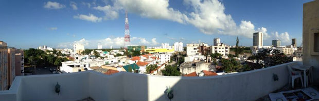 view from our terrace in downtown cancun
