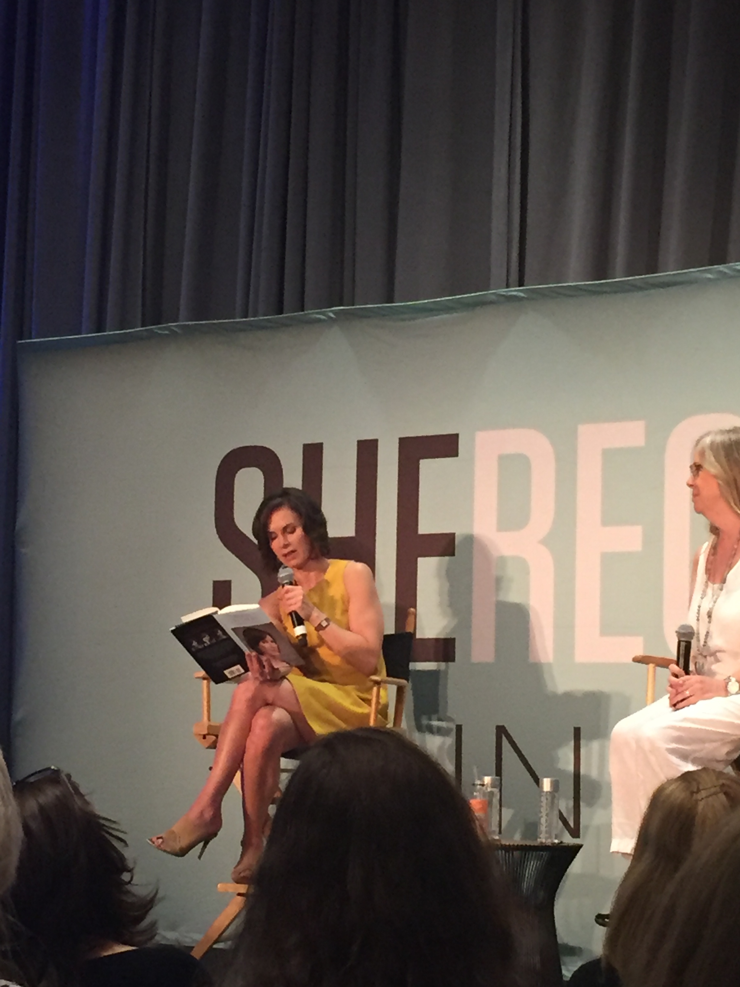 Elizabeth Vargas reading the last paragraph of her book Between Breaths