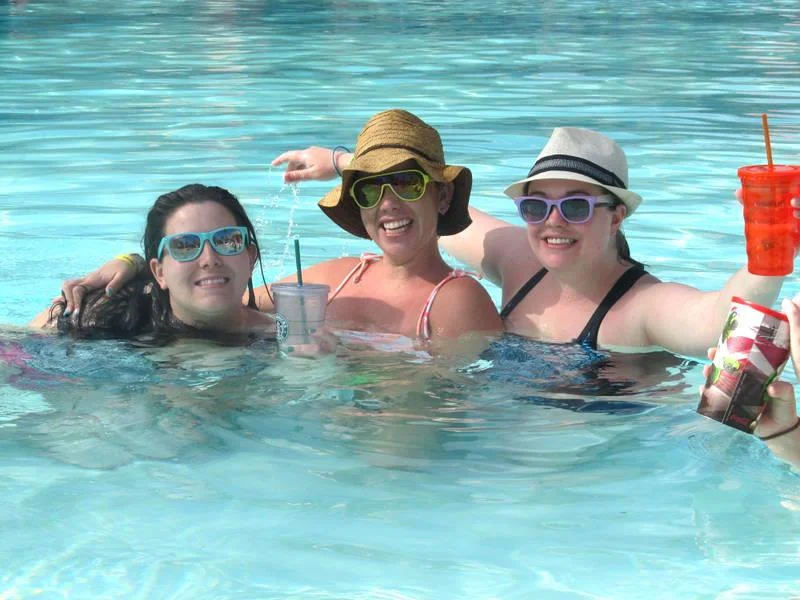 Me in the middle drinking with my friends in Punta Cana - May 2013, the last weekend I ever drank.