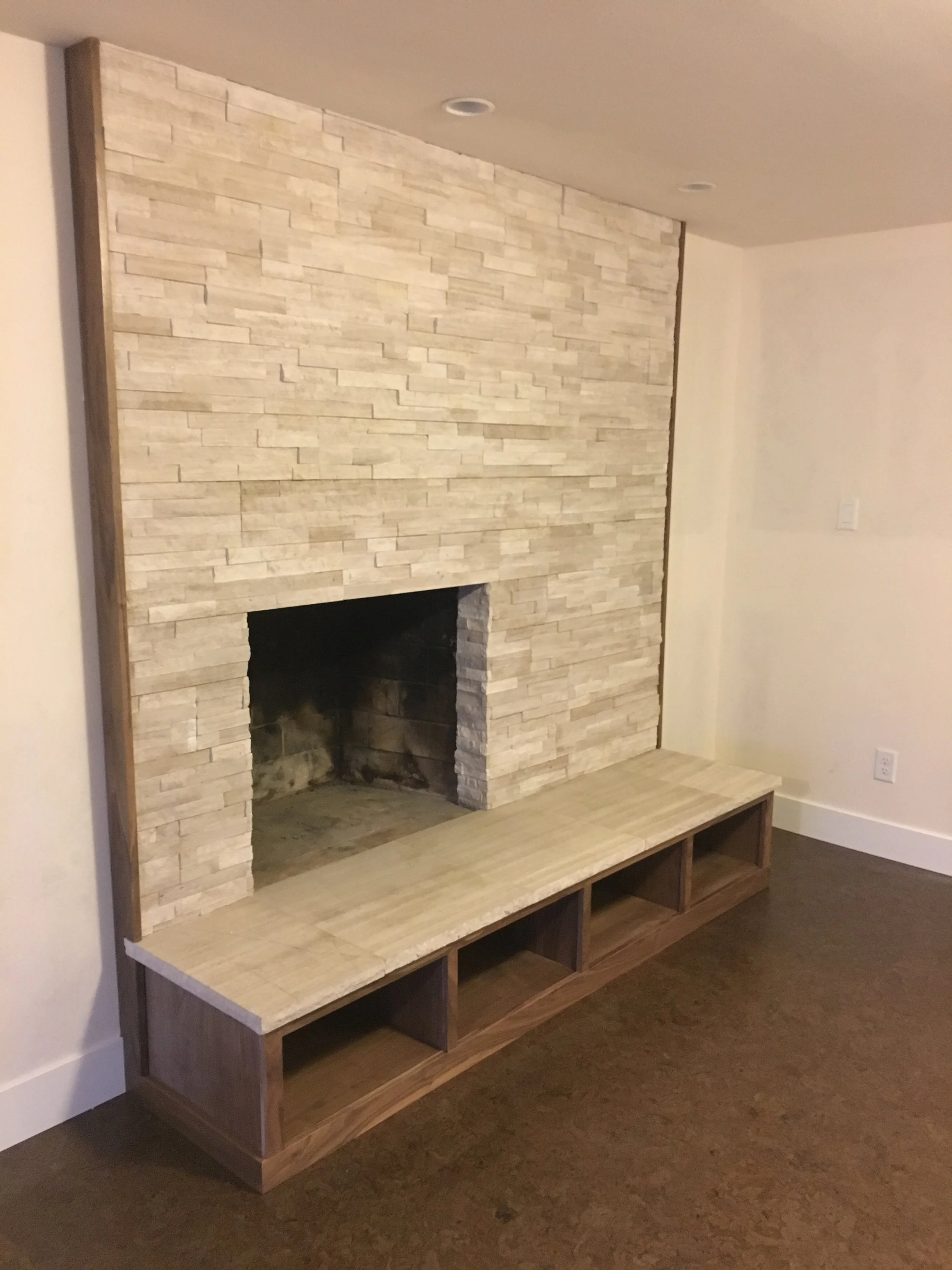 Custom Fireplace Stonework