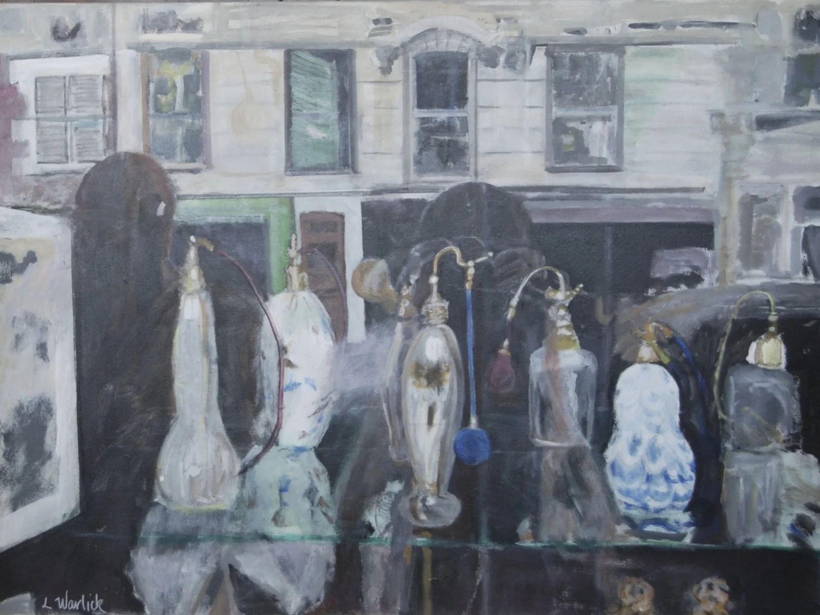 "Paris Shop Window <br> With Perfume Bottles"