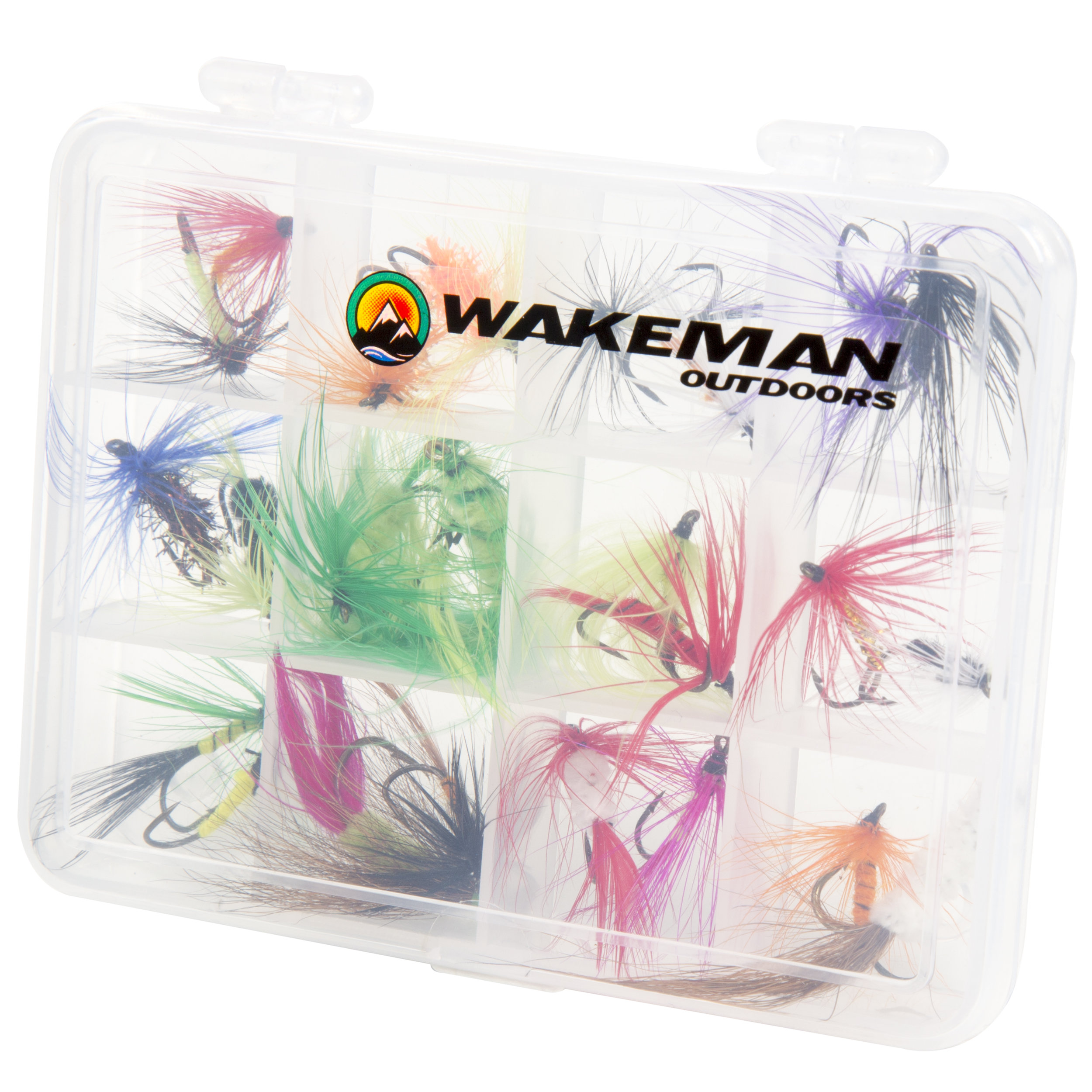 Travel Bag Aluminum Reel 12 Dry Flies and Box Wakeman Fly Fishing Starter Set- 8 lb Fiberglass Rod Travel Bag Aluminum Reel 12 Dry Flies and Box Wakeman Fly Fishing Starter Set- 8 lb Fiberglass Rod