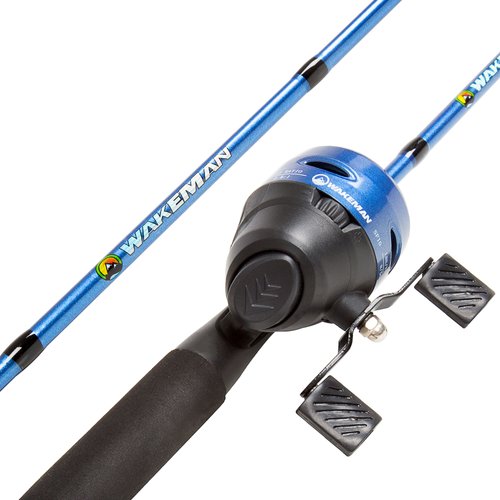 amazon wakeman fishing pole Swarm Series Spinning Rod and Reel Combo Youth Combos Wakeman