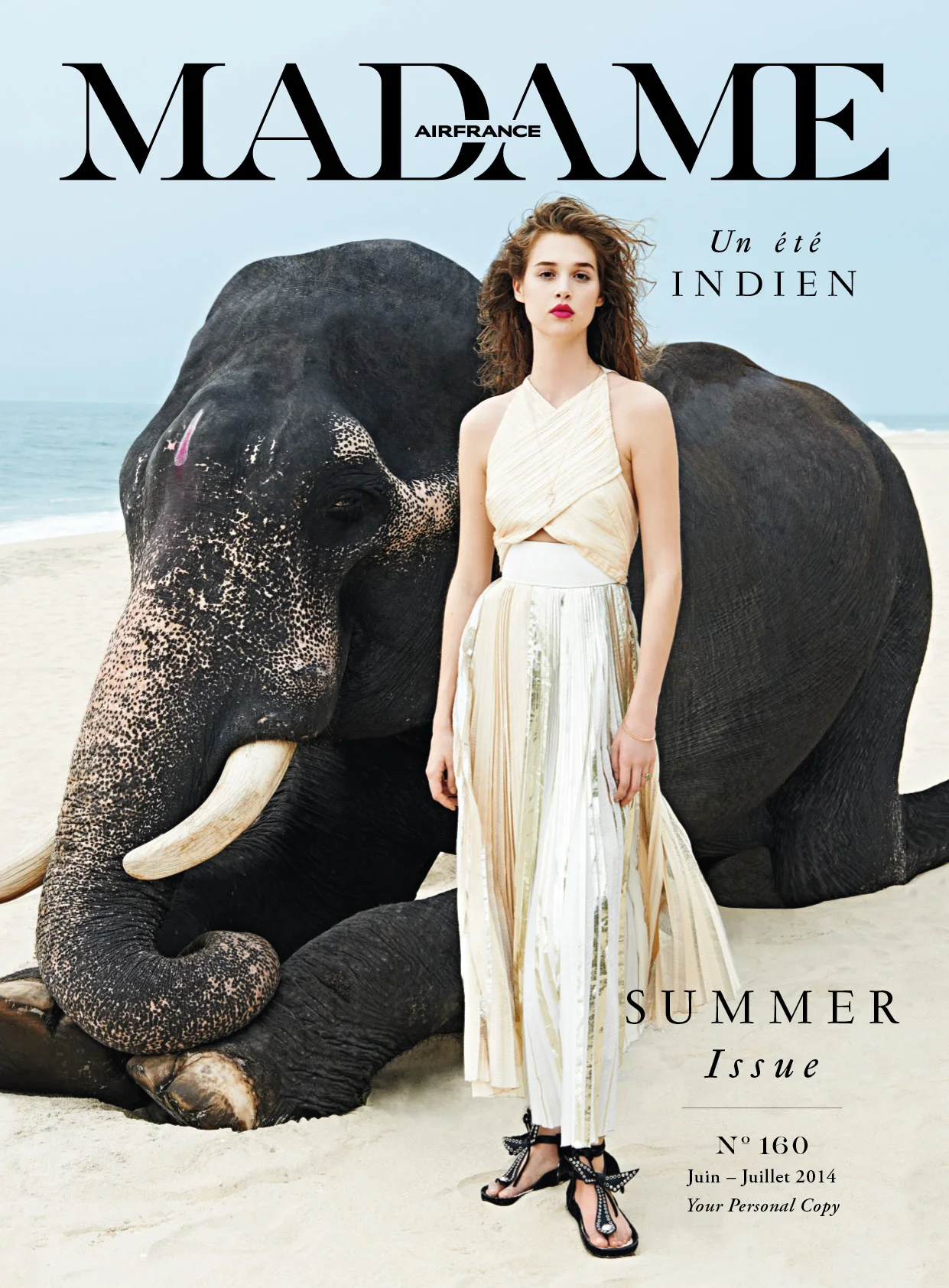 Air France Madame - N°160 Juin-Juillet 2014 Photographer - Sonia Sieff Model - Anais Pouliot