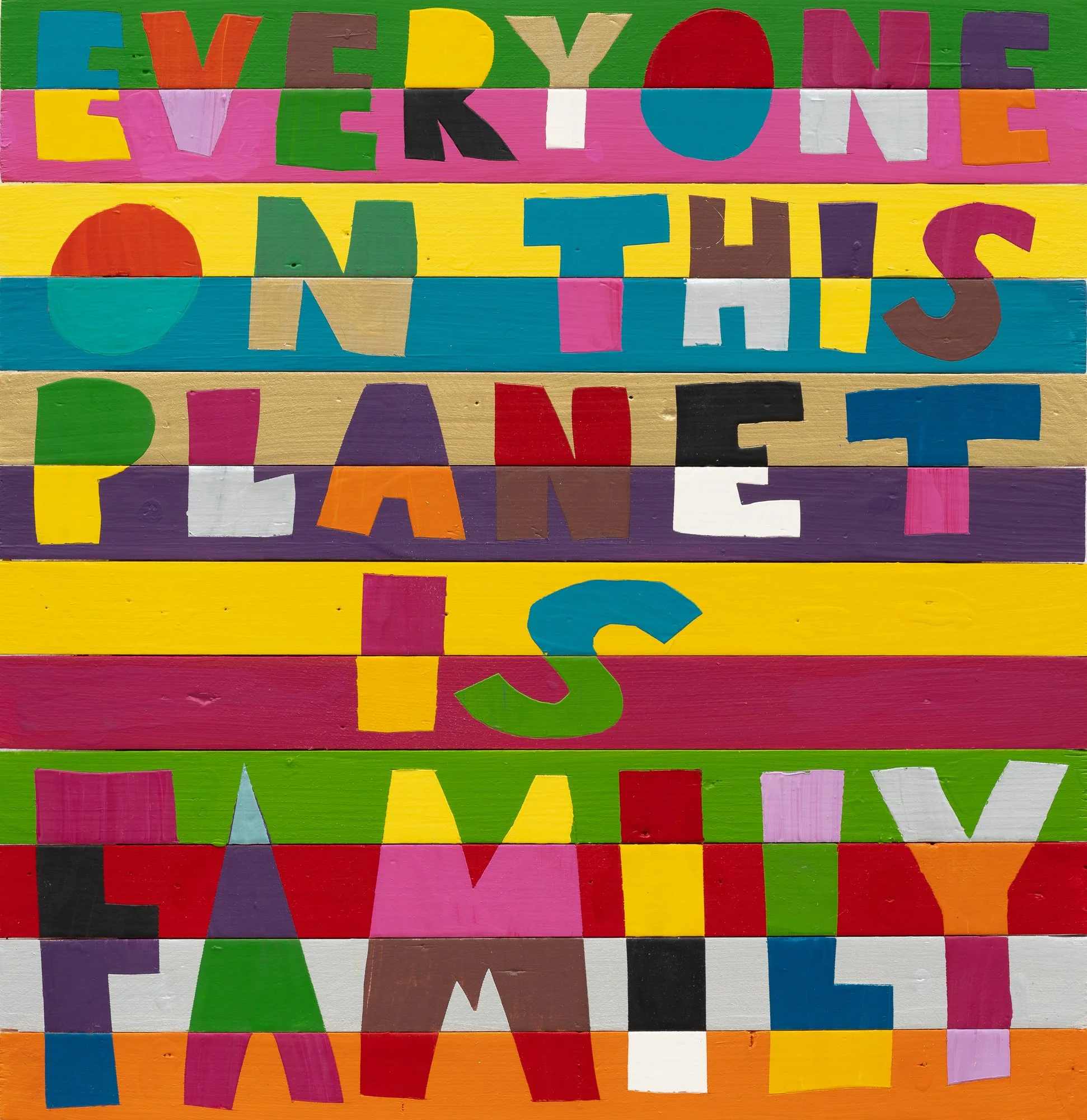 EVERYONE ON THIS PLANET IS FAMILY' VINYL RECORD — Larry Peace-Love Yes