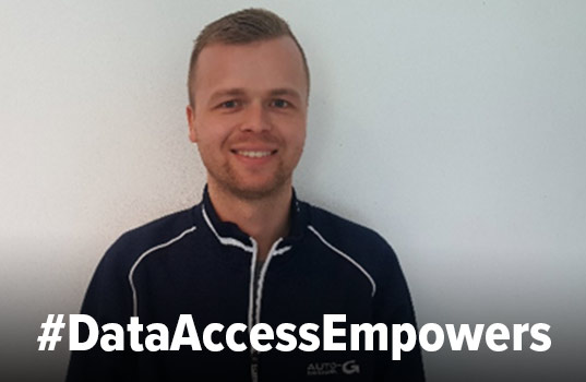 “#DataAccessEmpowers us because real time data is crucial for the workshops in order to diagnose and repair the newer cars in competition with the garages in the vehicle manufacturer network.” Rasmus Kronborg is working with customer service for Auto-G in Randers, Denmark
