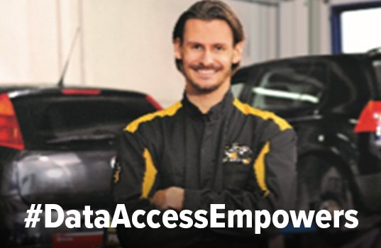 “#DataAccessEmpowers me because with remote diagnosis I can carry out predictive maintenance and offer faster and more efficient service” Repair technician - Rhiag Group’s garage network ‘a posto’