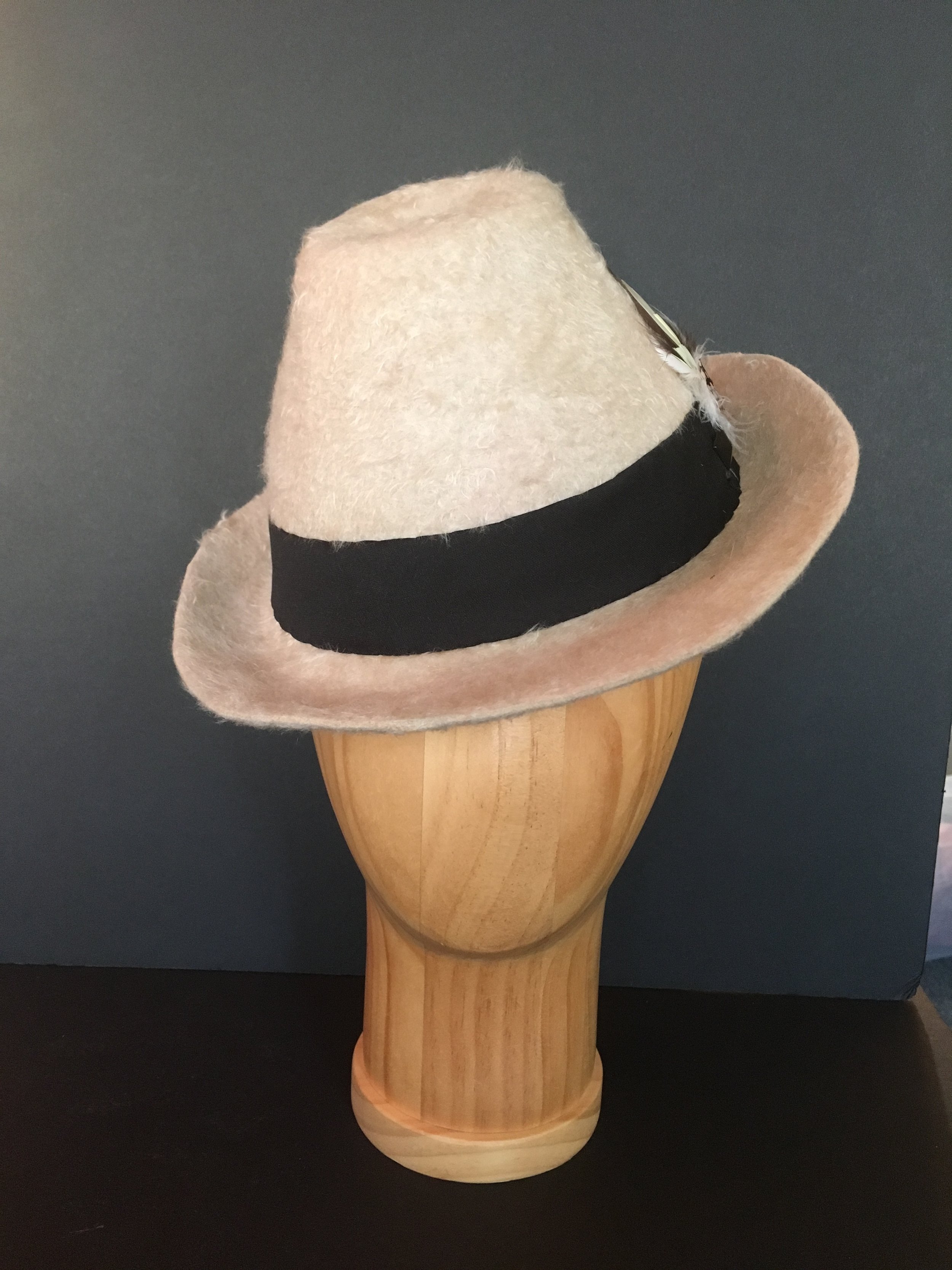 cream felt hat
