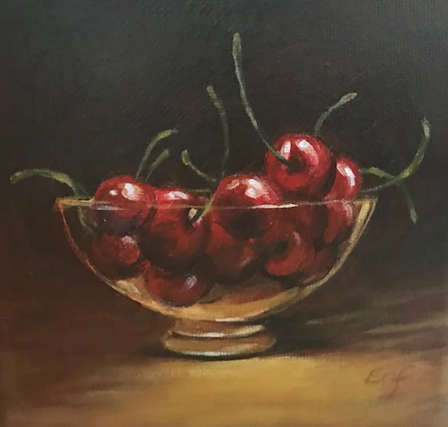 "Life", 5" x 5", acrylic on canvas (SOLD)