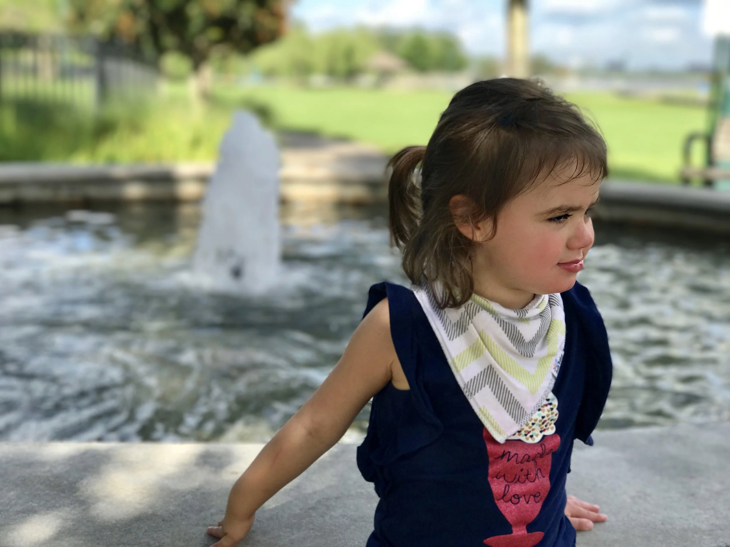 Ella enjoying a Louisiana park.