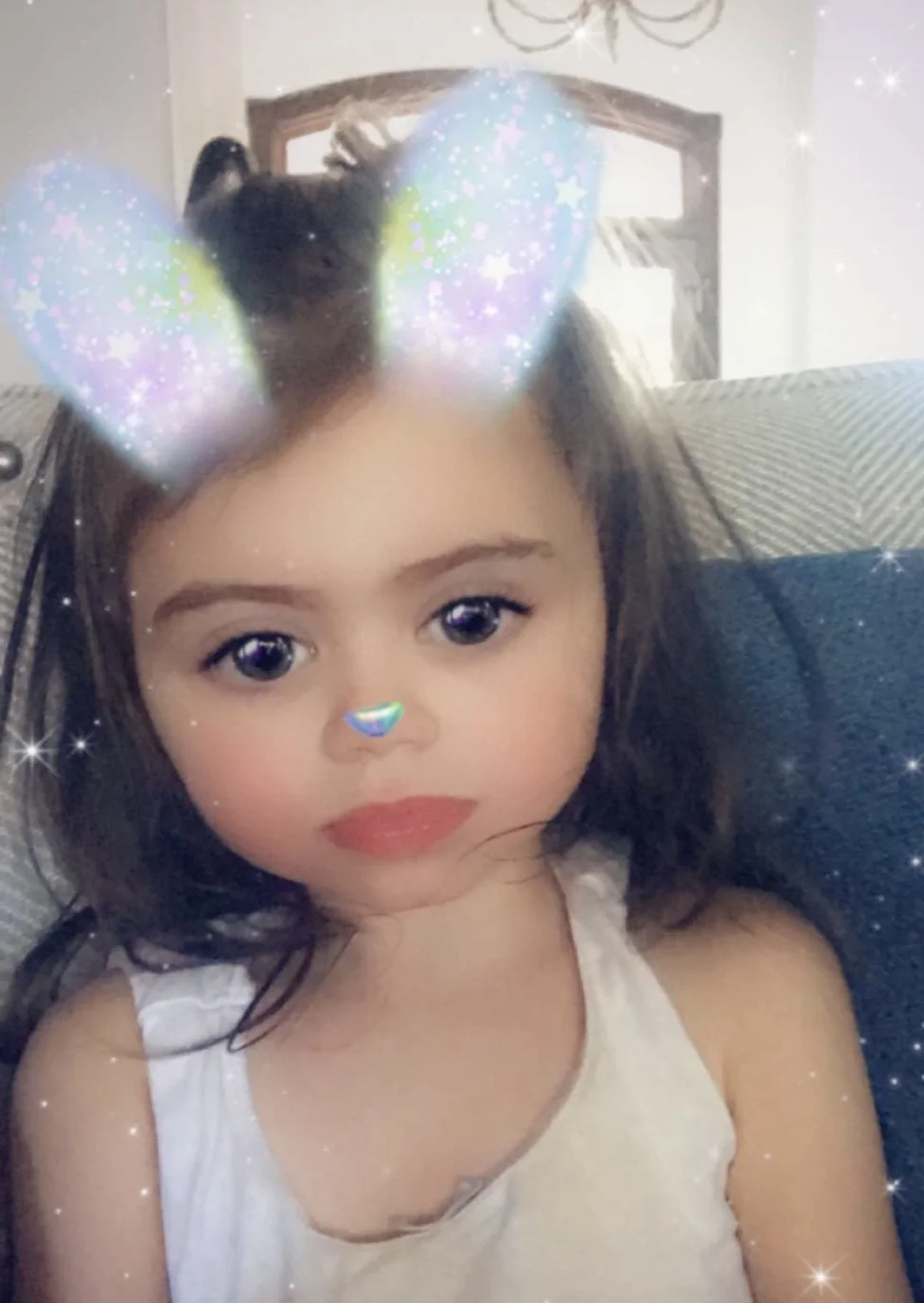 Ella loves Snapchat filters.